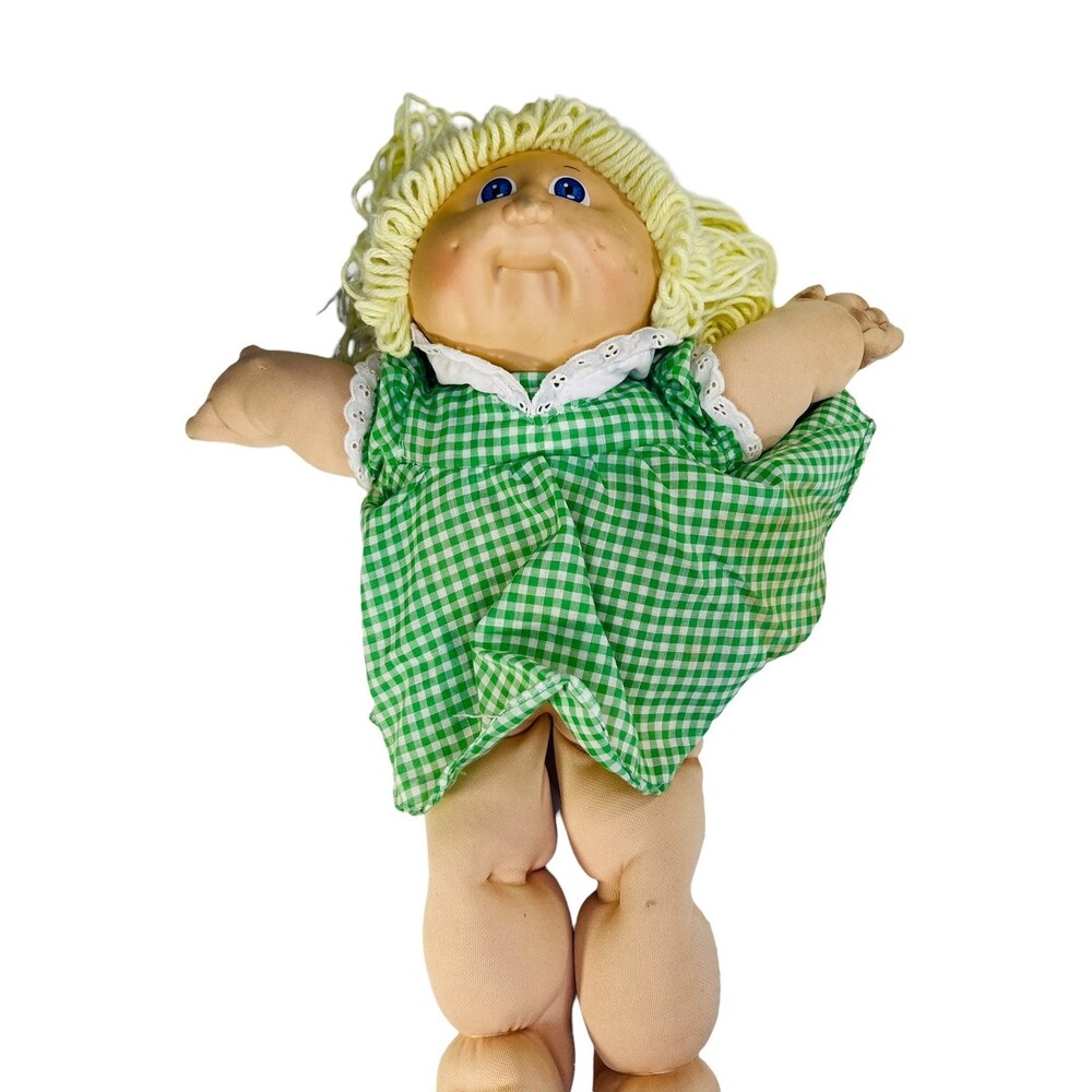 Vintage Cabbage Patch Kids Coleco Made in China Head Mold 2  Signature Green